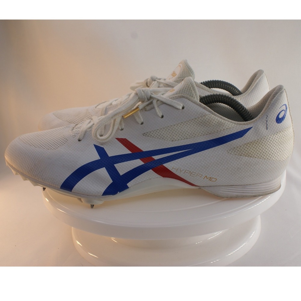 Asics Hyper MD 7 Tokyo Track Spikes White Blue Red 1093A124 Mens 9.5 Womens 11